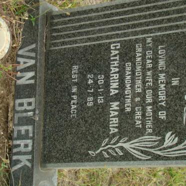 BLERK Catharina Maria, van 1913-1989