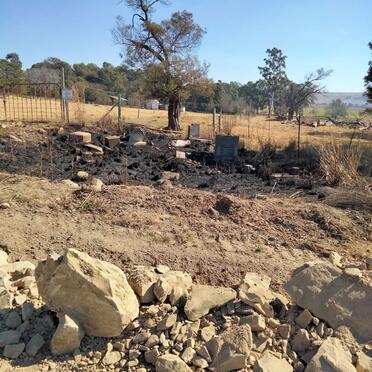 2. Overview of the little cemetery next the road