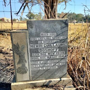 BOSHOFF Henri Guillaume 1939-1944