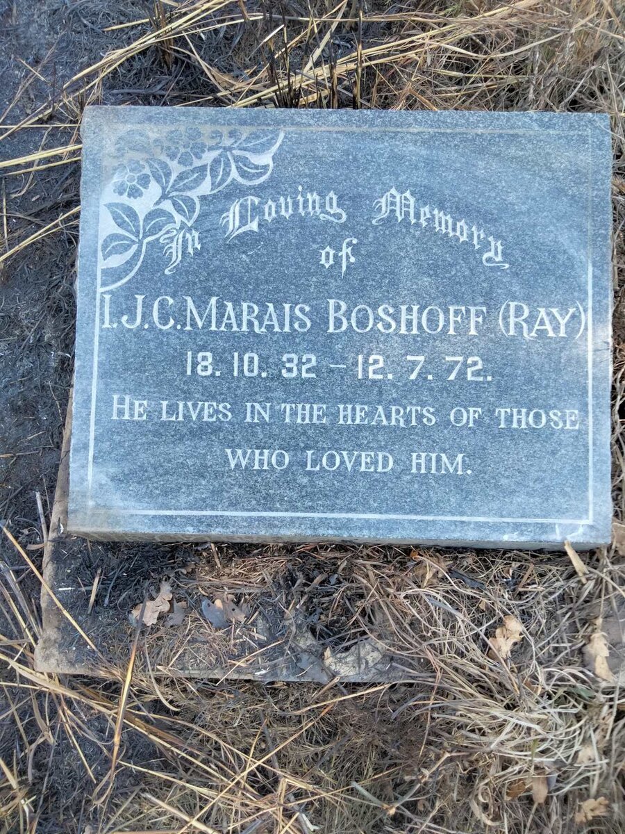 BOSHOFF I.J.C. Marais 1932-1972