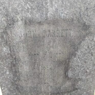 BARRETT John -1894