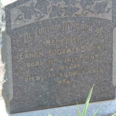 SWYNY Meredith Exham Eugene 1893-1919