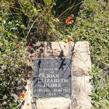 BLORE Joan Elizabeth 1931-2013