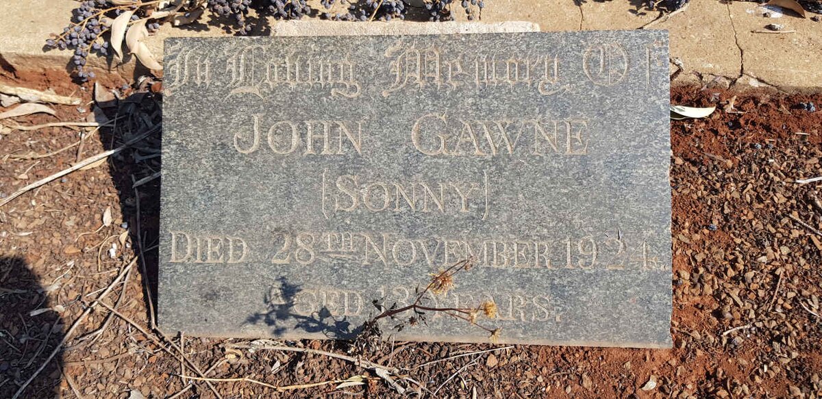 GAWNE John -1924