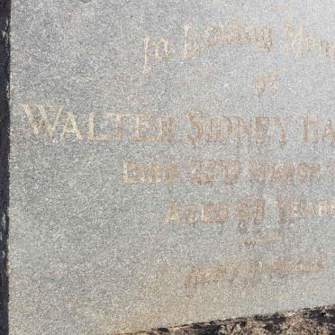 HAILSTONE Walter Sidney -1944 &amp; Florence 1891-1969
