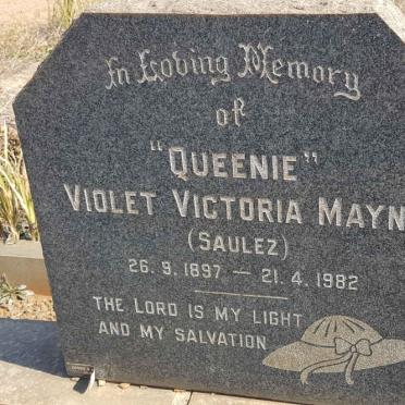 MAYNE Wilfred Arthur -1961 &amp; Violet Victoria SAULEZ 1897-1982