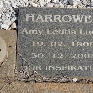 HARROWER Amy Letitia Lucie 1908-2003