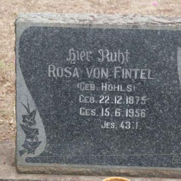 FINTEL Rosa, von nee HOHLS 1875-1956