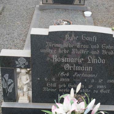 ORTMANN Rosmarie Linda nee FORTMANN 1959-1985 :: ORTMANN 1985-1985