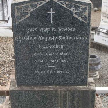 OELLERMANN Christine Auguste nee AULFES 1846-1926