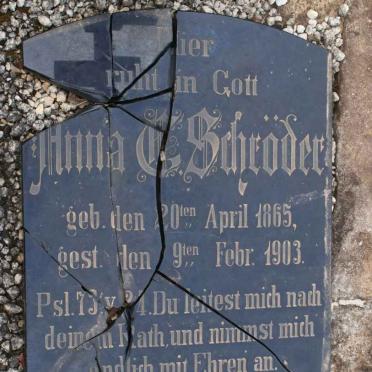 SCHRODER Anna C. 1865-1903