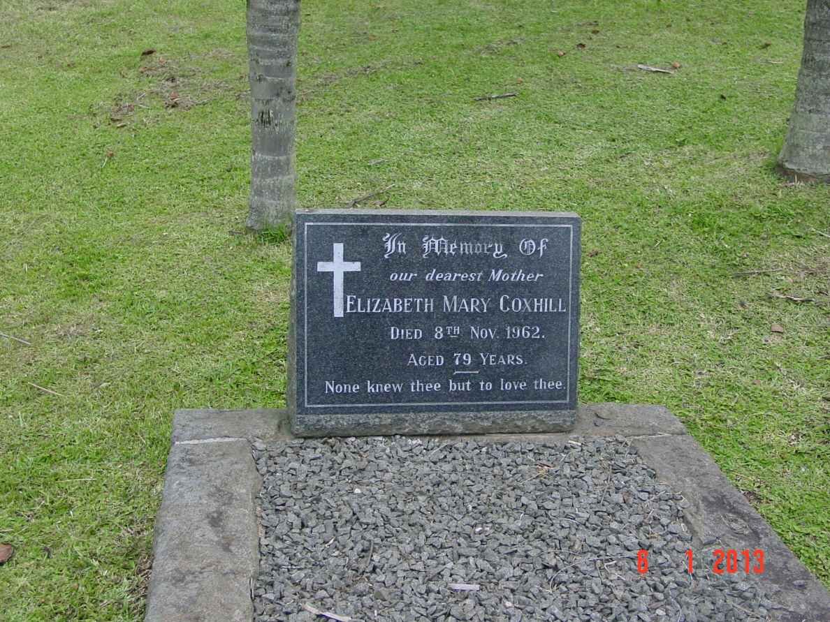 COXHILL Elizabeth Mary -1962