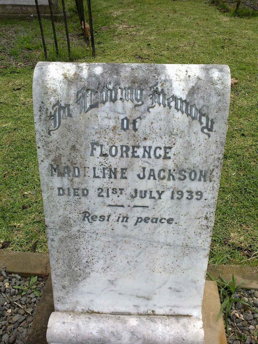 JACKSON Florence Madeline -1939