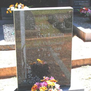 FORTMANN Sophie C.A. nee OELLERMANN 1899-1988