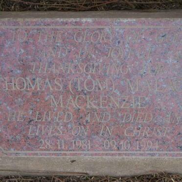 MACKENZIE Thomas Malachi 1981-1994