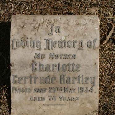 HARTLEY Charlotte Gertrude -1934