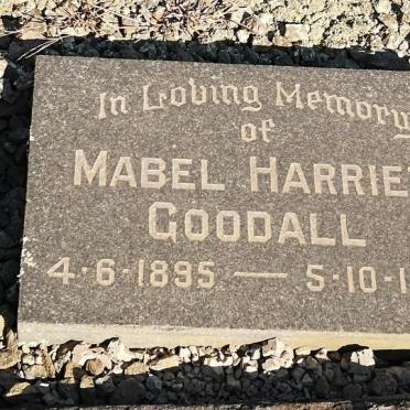 GOODALL Mabel Harriet 1895-1981