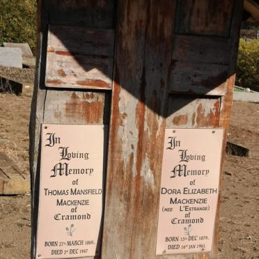 MACKENZIE Thomas Mansfield 1869-1947 &amp; Dora Elizabeth L'ESTRANGE 1879-1961