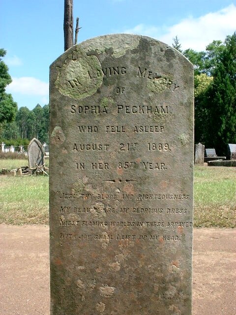 PECKHAM Sophia -1889