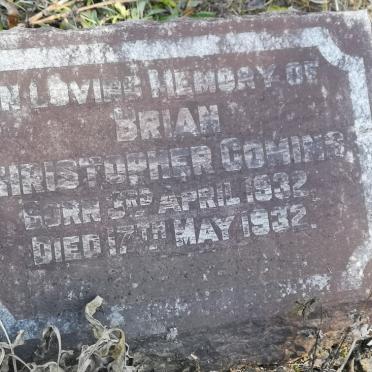 COMINS Brian Christopher 1932-1932