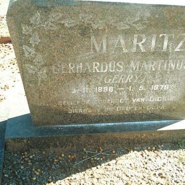 MARITZ Gerhardus Martinus 1898-1976