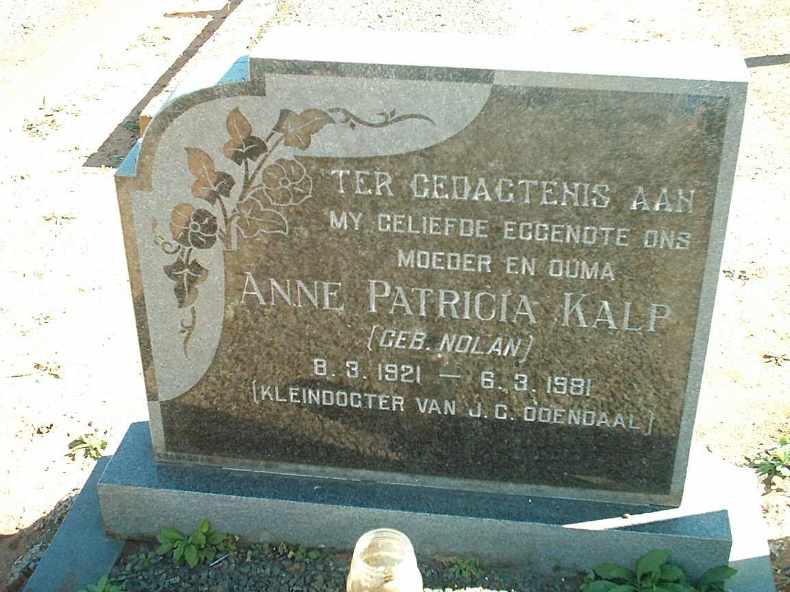 KALP Anne Patricia nee NOLAN 1921-1981