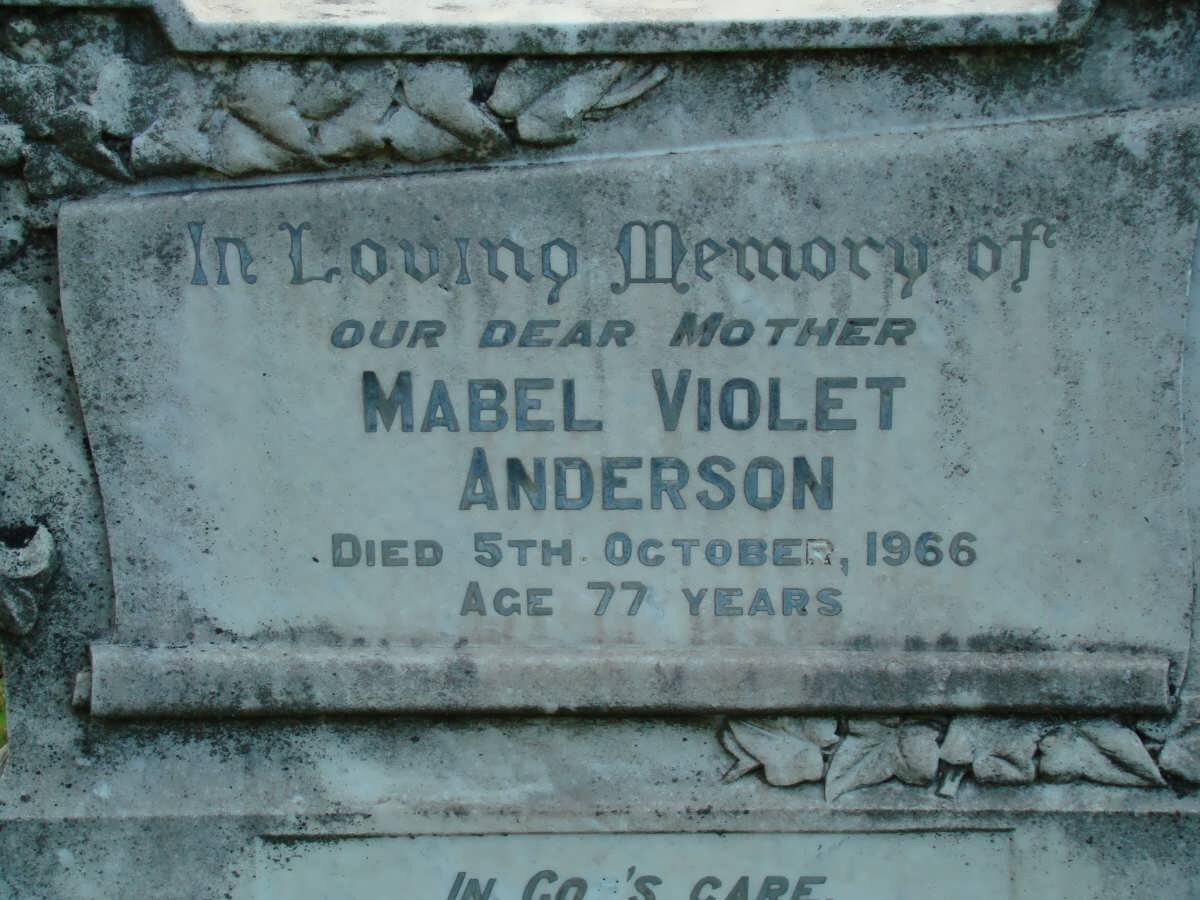 ANDERSON Mabel Violet -1966