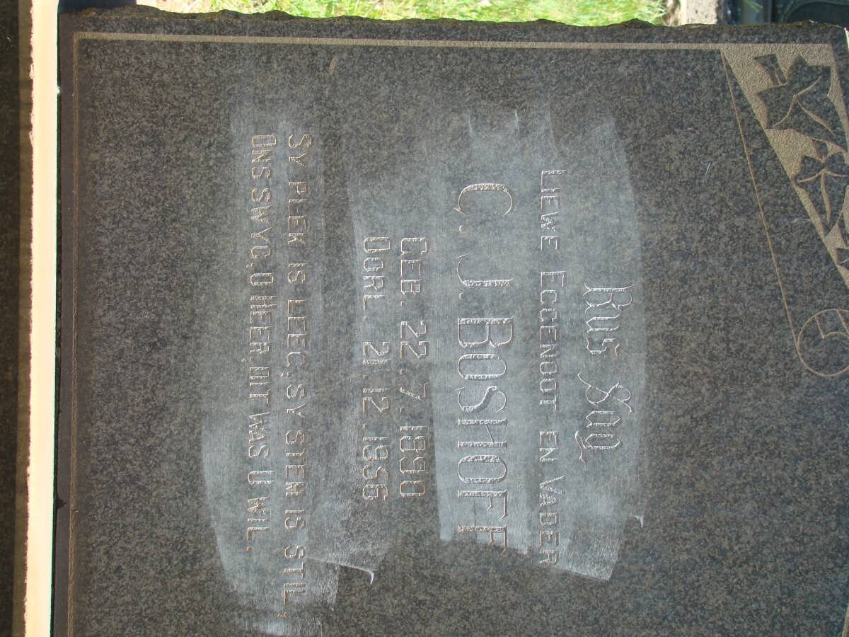 BOSHOFF C.J. 1890-1956
