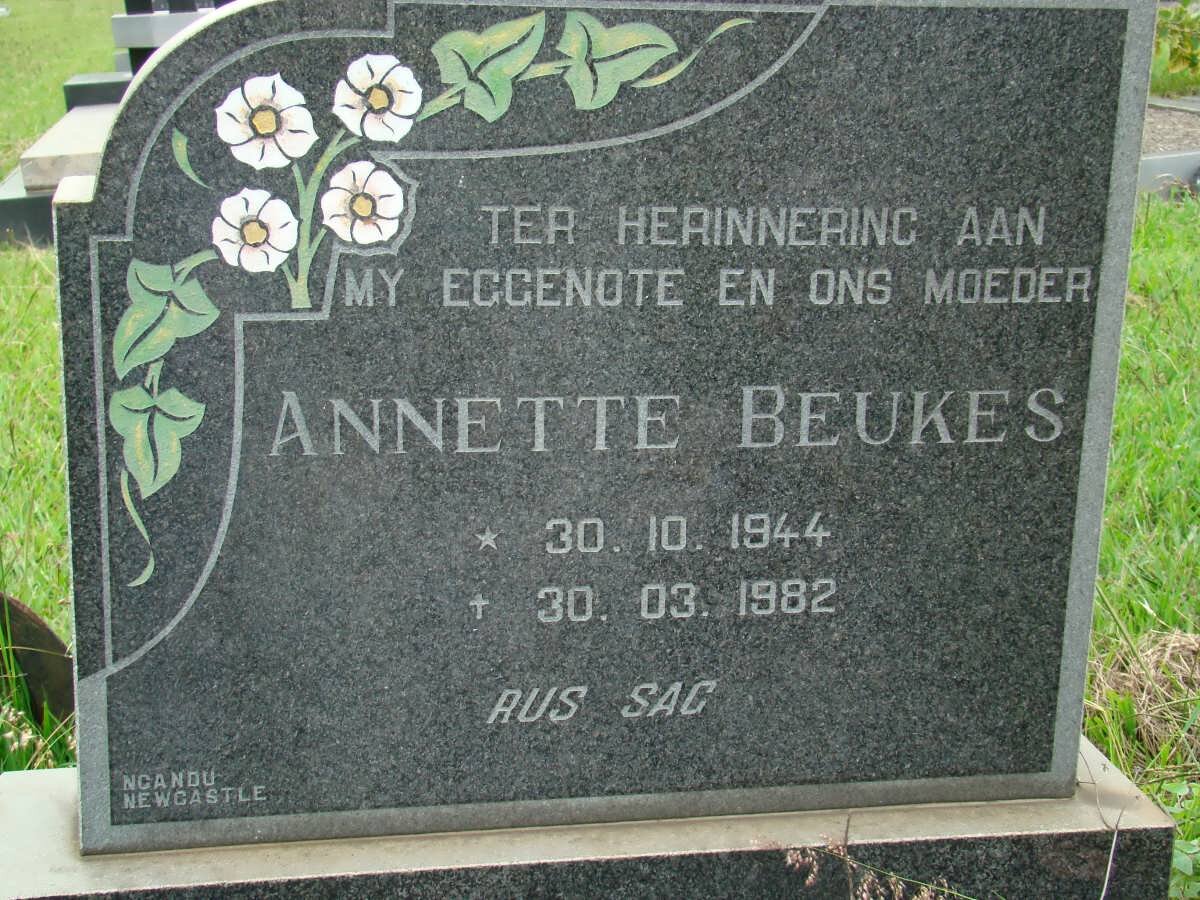 BEUKES Annette 1944-1982