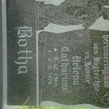 BOTHA Helena Catharina 1966-1976