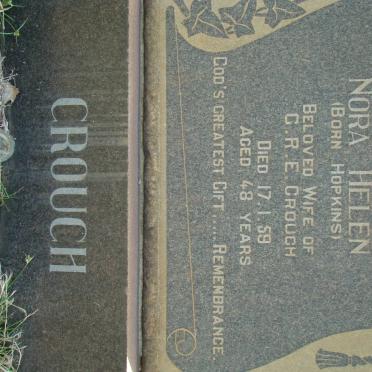 CROUGH Nora Helen nee HOPKINS -1959