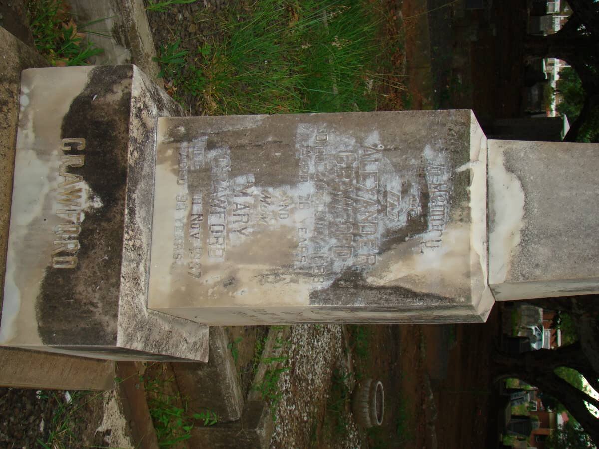 CRAWFORD Alexander -1933 &amp; Mary -1957