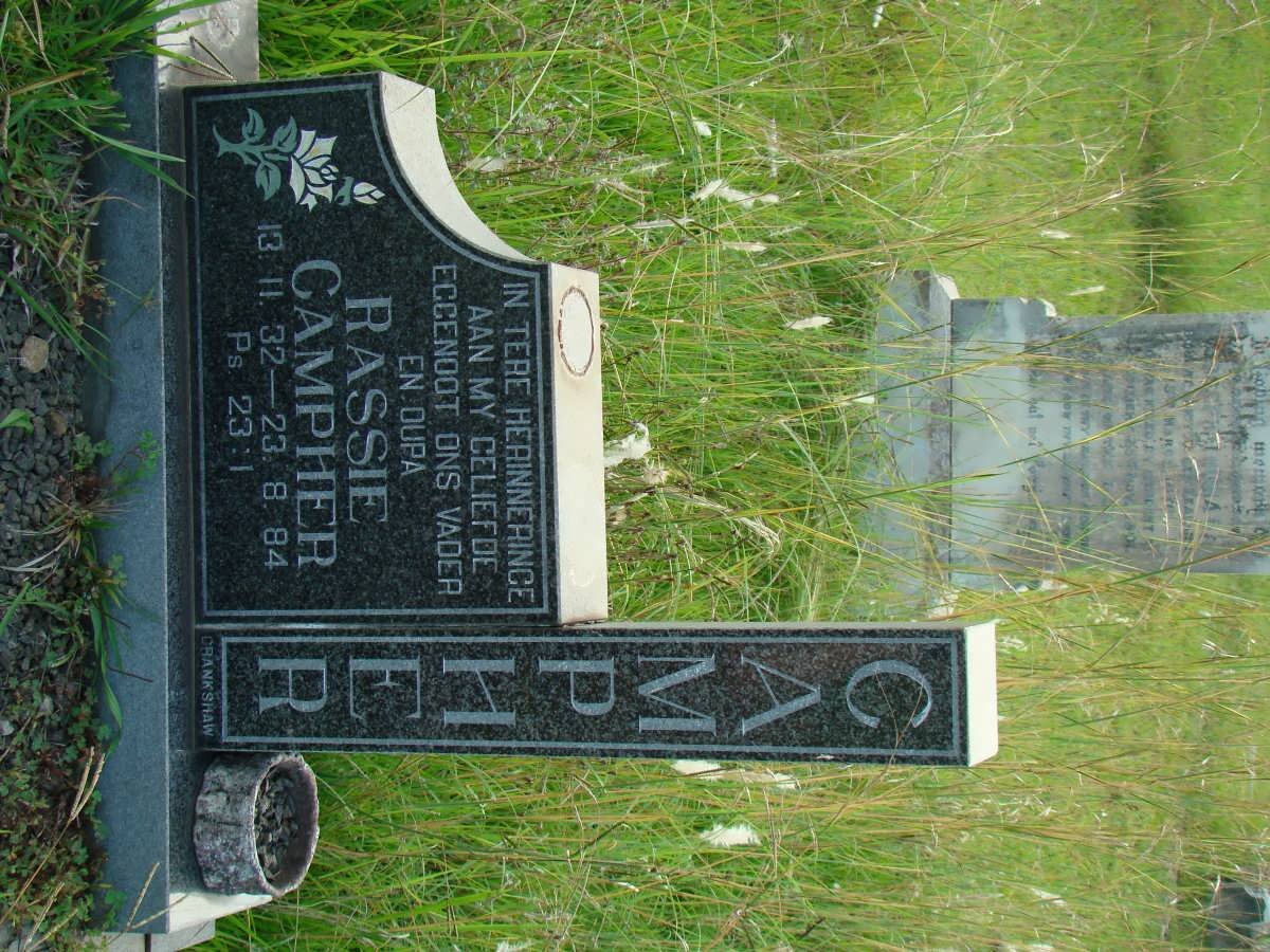 CAMPHER Rassie 1932-1984