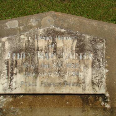 CARTER Emily Mary 1852-1930