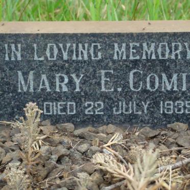 COMINS Mary E. -1935