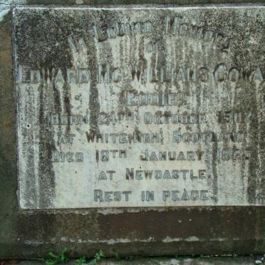 COWAN Edward McWilliams 1902-1925