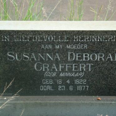 CRAFFERT Susanna Deborah nee MINNAAR 1922-1977