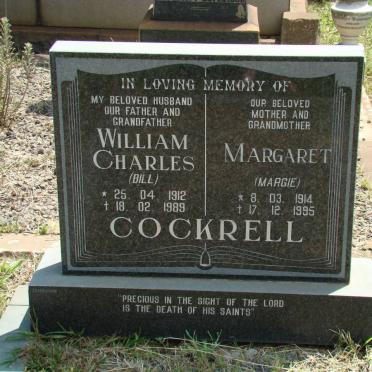 COCKRELL William Charles 1912-1989 &amp; Margaret 1914-1995