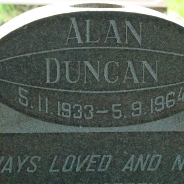 DUNCAN Alan 1933-1964