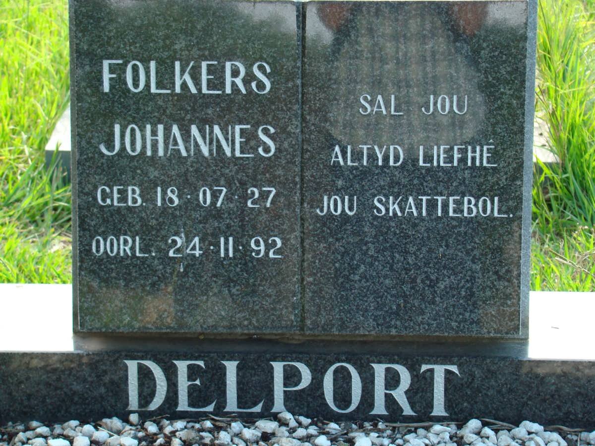 DELPORT Folkers Johannes 1927-1992
