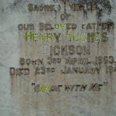 DICKSON Henry Hughes 1863-1943