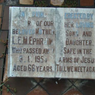 EPHRAIM L.E.M. -195?