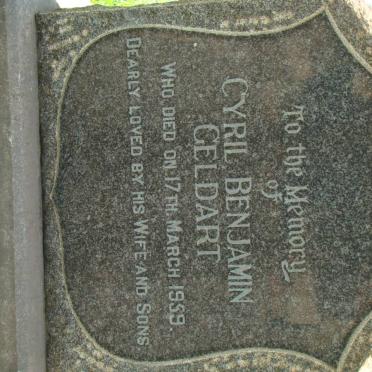 GELDART Cyril Benjamin -1959