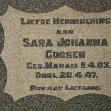 GOOSEN Sara Johanna 1903-1947