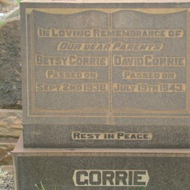 GORRIE David -1943 &amp; Betsy -1938