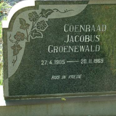 GROENEWALD Coenraad Jacobus 1905-1969