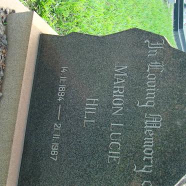 HILL Marion Lucie 1894-1967