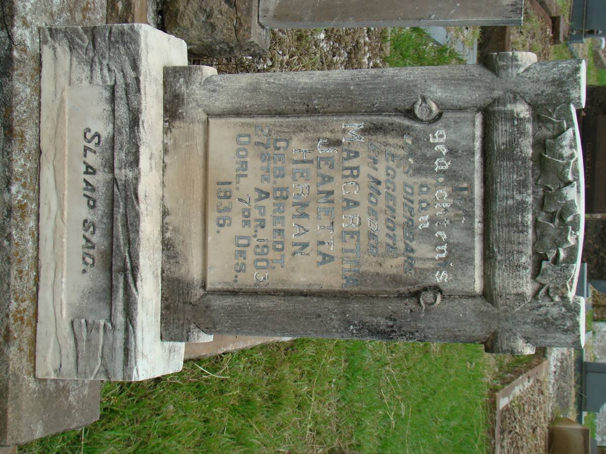HERMAN Margaretha Jeanetta nee BREEDT 1903-1936