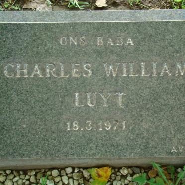 LUYT Charles William -1971