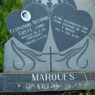 MARQUES Fernando Antonio Costa 1958-1984